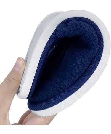 Buy Jomix Unisex Washable Terry Slippers - 2 Pair Set for Guests | Travel & Hotel Use | Rustchfeste 36/37 EU | Lightweight Bathing Shoes - Blue - Buy Online on SooperMarket.com