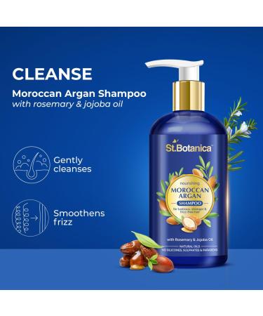 StBotanica Moroccan Argan Hair Shampoo & Conditioner Set - Nourishing 300ml for Healthier Hair - International Shipping Available - Buy Online on SooperMarket.com