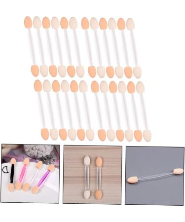 Housoutil 50pcs Two-color Eyeshadow Brush Eye Shadow Makeup Brushes Eyeshadow Cosmetic Woman Girl - Buy Online on SooperMarket.com