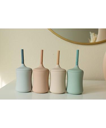 NEUTBABY Silicone Cup | Durable 3 Stage Toddler Cups | Easy to Clean Muted Color Cup in Sand Beige - Buy Online on SooperMarket.com