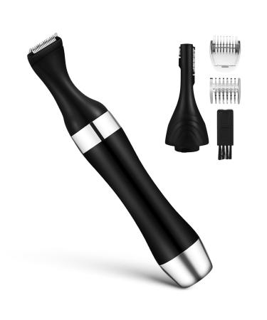 Electric Eyebrow Trimmer Set - Eyebrow Shaper Portable Facial Hair Remover - Long and Short Blades Beauty Tools for Women and Men