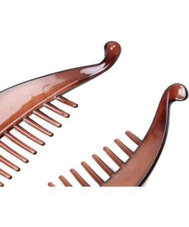 zalati Banana Hair Clips Vintage Fish Shape Round Edges Clips Grip Slide ong Clamp for Hair Styling Tie - Buy Online on SooperMarket.com