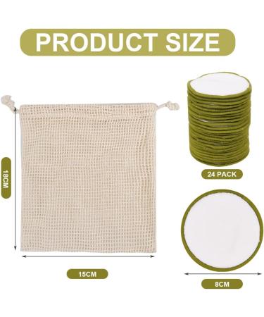 LOPHE Reusable Makeup Remover Pads 24 Pcs | Eco-Friendly & Washable Velvet Pads | Mesh Laundry Bag | Face Cleaning Puff | Gift for Women - Buy Online on SooperMarket.com