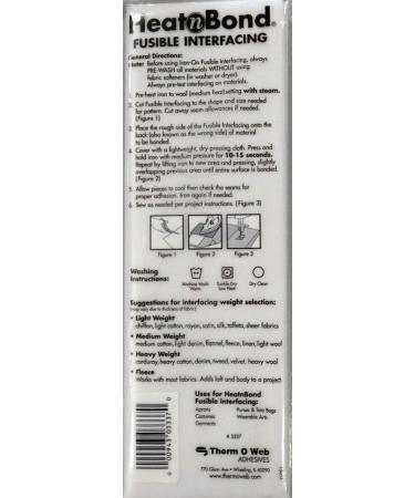 Therm O Web Heat N Bond Light Weight Fusible Interfacing White 20x36 - 4 Pack - Buy Online on SooperMarket.com