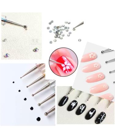 JZK 5pcs Gel Nail Dotting Pen Set - Double-Ended Nail Dotter for Nail Art Design & Painting - Buy Online on SooperMarket.com