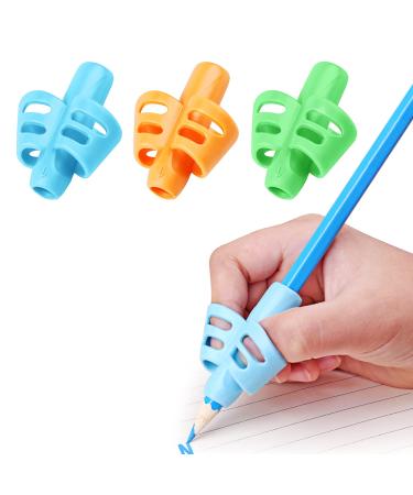 Dmfly pencil handles dmfly pencil handles for the handwriting of children pencil assistance for children grip set posture correction tool for preschool age hollow ventilation design 3E blue blue orange