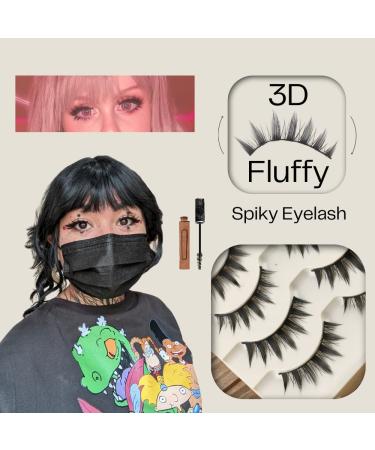 Okdeals 5 Pairs Japanese Style 3D Fluffy Spiky Eyelashes - Little Devil Cosplay Anime Lashes for Natural Beauty Look - Buy Online on SooperMarket.com