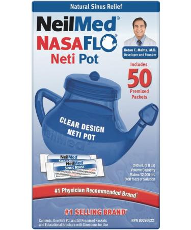 NeilMed Nasaflo Neti Pot 50 Count (Packaging may vary) - Buy Online on SooperMarket.com
