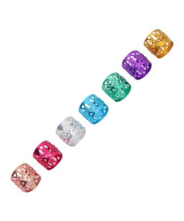 Aluminum Hair Braid Ring Portable Dreadlocks Ring Exquisite Stylish for Men Women for Family Gathering for Dance Party