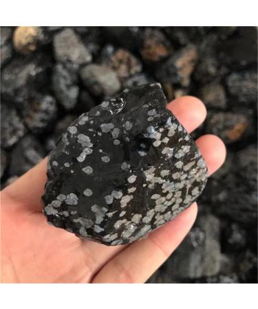 Natural Gemstone Snowflake Obsidian raw Crystals Stones for Decoration Stones kaixun 100g 30-50mm - Buy Online on SooperMarket.com