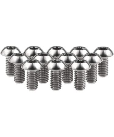 Wanyifa 12Pcs Ti Titanium Bolts Torx M5x10 for Bicycle Disc Brake Cycle Rotor Screws Gr5 - Buy Online on SooperMarket.com
