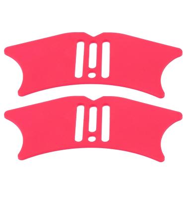 Nose Shadow Template Silicone Contour Tool for Nose Eyebrow and Makeup Tool Set with Applicator for Beauty Enthusiasts (Rose Red)