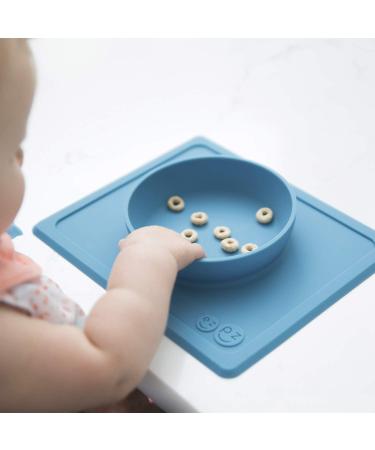 ezpz Mini Bowl (Coral) - Silicone Suction Bowl for Infants + Toddlers with Built-in Placemat - Includes Travel Bag - Buy Online on SooperMarket.com