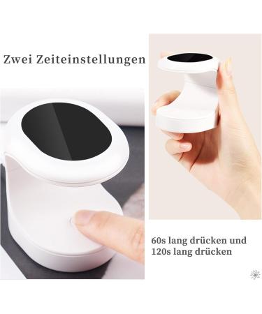 Mini LED UV Nail Dryer | Portable 16W USB Nail Lamp for Gel Nails & Manicure Tools - Black - Buy Online on SooperMarket.com