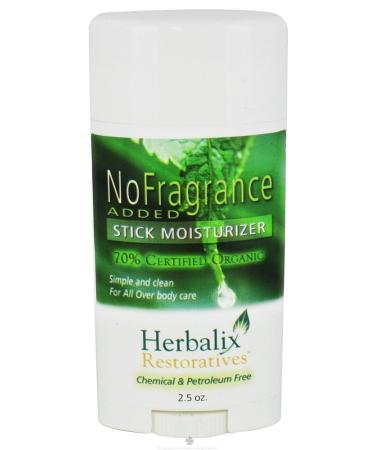 Organic No Added Fragrance Stick Moisturizer- 70% Certified Organic