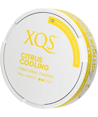 XQS Citrus Cooling Pouches 100mg/g Caffeine. The perfect alternative to Tobacco and Nicotine Pouches for a healthy lifestyle - Unique taste experience where fresh cold lemon is the main ingredient. - Buy Online on SooperMarket.com