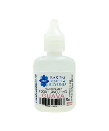Baking Beauty and Beyond Concentrated Food Flavouring Oil - Dozen of Professional Quality Food Grade Flavouring Oil for Candy Making Baking Cooking Lip Balm and Lip Gloss - Guava (30ml)