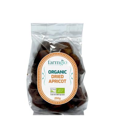 Farmgio Organic Dried Apricot 4X (250 g) | Certified Organic Agriculture | Zero preservatives or additives | Vegan | Perfect Healthy Snacks | Gluten Free