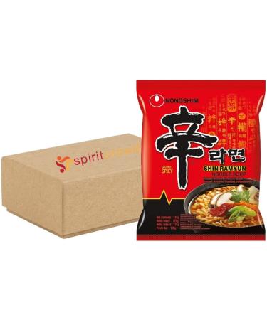 Nong Shim Shin Ramyun Instant Ramen Noodle Halal 120g (Pack of 20) Include Free SPIRITCROWD Chopsticks - Buy Online on SooperMarket.com