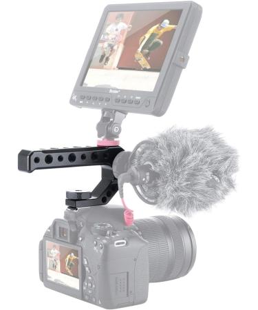 UURig R005 Camera Top Handle Grip with 3 Cold Shoe Adapters for Sony A7III - Stabilizing Rig for Mounting Microphone, LED Light, and Monitor - Metal Construction for Easy Low Angle Shots - Buy Online on SooperMarket.com