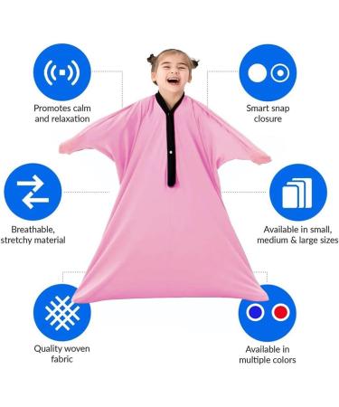 Body Sock Sensory Sox Deep Pressure Stimulation Suitable age 3-18 sensory durable seams asd child stretchy for Children and Adults with Sensory Proceessing Disorders or Autism (Color : Pink Size : XL/X-Large-74*165cm Pink - Buy Online on SooperMarket.com