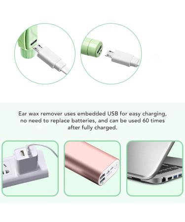 USB Kids Ear Cleaner Kit | Gentle Earwax Removal Tool for Travel | Rechargeable Spoon - Buy Online on SooperMarket.com