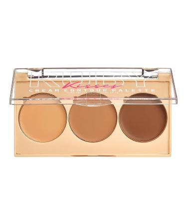 Ruby Kisses 3-in-1 Contour Palette for Oily and Dry Skin - Light - Buy Online on SooperMarket.com