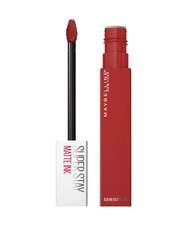 Maybelline Super Stay Matte Ink Liquid Lipstick Makeup  Long Lasting High Impact Color  Up to 16H Wear  Hustler  Red Brown  1 Count 335 HUSTLER 0.17 Fl Oz (Pack of 1) 1 COUNT