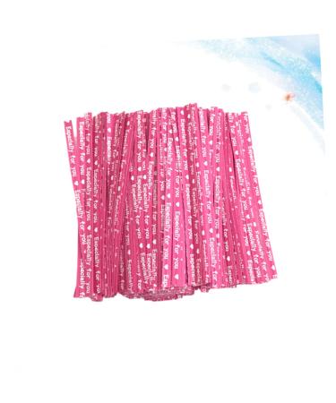 IMIKEYA 3000 Pcs Ties for Party Bags Paper Ties Zip Cable Ties Parties Decorative Ties Chocolate Bags Ties Treat Bag Ties Bendable Ties Hat Shaper Insert Zip-Ties Candy Lollipop Ribbon Rosyx3pcs 9X0.4cmx3pcs - Buy Online on SooperMarket.com