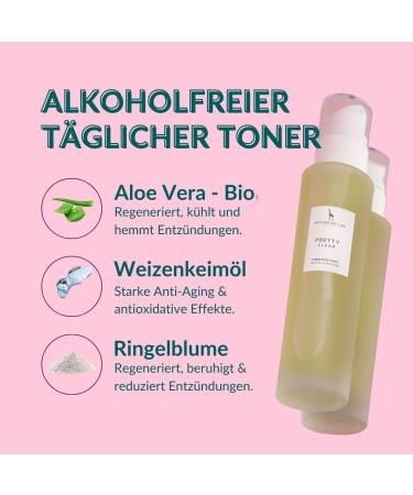 Natural Face Tonic with Organic Aloe Vera & Calendula Vegan Skincare for All Skin Types | Mother Nature Cosmetics - 150ml - Buy Online on SooperMarket.com