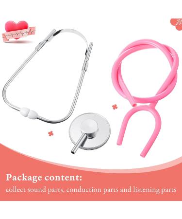 Kids Stethoscope Toy Set | 20 Pcs Real Working Stethoscope for Children | Nurse & Doctor Role Play Kit | Pretend Game Accessories (Pink, Sky Blue, Red, Black) - Buy Online on SooperMarket.com
