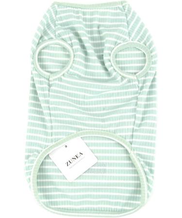 Zunea Striped Dog Shirt for Small Pets - Summer Cotton Tank Top for Dogs & Cats Soft Vest for Chihuahuas - Size L (1 Pack) - Buy Online on SooperMarket.com