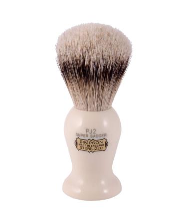 Persian Jar PJ2 Super Badge- Simpson Shaving Brushes - Faux Ivory Handle
