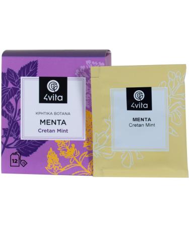 Greek Herbal Tea Mint by 4Vita 12(sachets) - Buy Online on SooperMarket.com