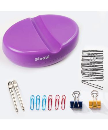 Sizobi Magnetic Sewing Pincushion - Purple Pin Holder & Paper Clip Organizer - Buy Online on SooperMarket.com