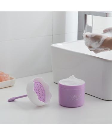Portable Plastic Facial Cleanser Foamer Cup Travel Skin Care Foam Maker for Rich Lather (Purple) | Shop Now - Buy Online on SooperMarket.com