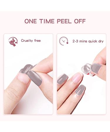 Non Toxic Peel Off Nail Polish Set - Quick Dry Water-Based Lacquer for Women & Kids - 4 Colors with Base Coat & Top Coat - 5 Bottles 0.5 fl oz - Buy Online on SooperMarket.com