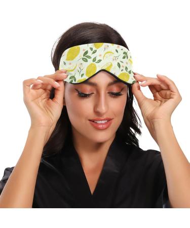 WELLDAY Yellow Lemon Sleep Mask: Soft Comfort Eye Shade Cover for Men and Women - Buy Online on SooperMarket.com