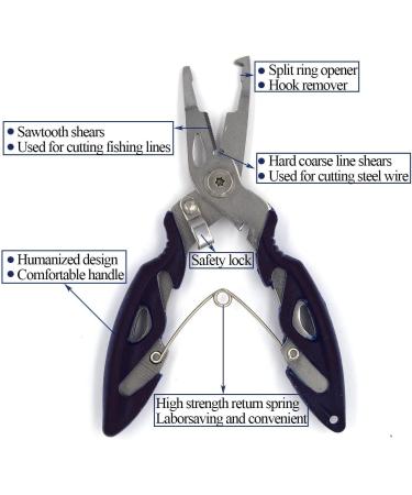 Fishing Stainless Steel Split Rings 201pcs Pack with Plier Set - Saltwater Fishing Plier Tool Kit for Lure Connectors | 5 Sizes | High Tensile Force - Buy Online on SooperMarket.com
