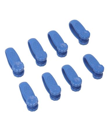 Fydun 8-Pack Hand Pressure Point Tools Plastic Hand Acupressure Clips for Migraine Relief Between Thumb and Index Finger Wide Range of Uses (Blue)