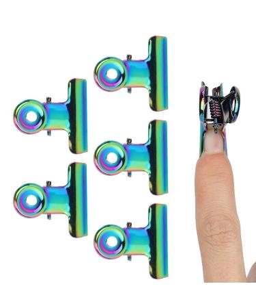 Nail Extension Clips - 5PCS Stainless Curve C Nail Clamp | Multifunctional Nail Art Accessories & Metal Tools - Buy Online on SooperMarket.com