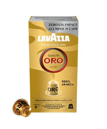 Lavazza Qualit Oro Arabica beans with a fruity-floral taste 10 capsules Nespresso compatible Qualit Oro 10 pieces (1 pack)