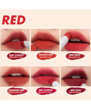 rom&nd Zero Matte Lipstick 3g 18 TANNING RED - Intense Color, Long-Lasting Matte Finish - Buy Online on SooperMarket.com