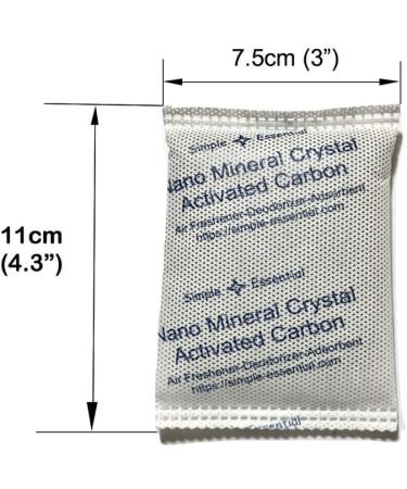 Reusable Moisture & Odor Absorber Bags - 12x50g for Refrigerator Drawers & Shoes - Buy Online on SooperMarket.com