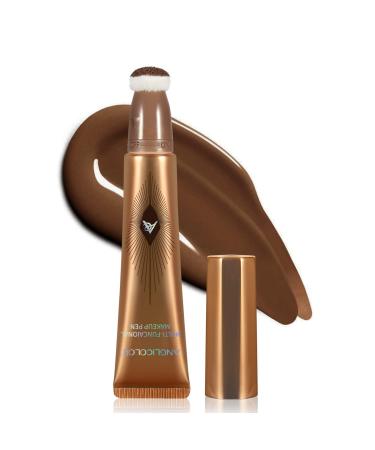 Anglicolor Contour Stick With Cushion Applicator Liquid Contour Wand Cream Contour Smooth Bronzer Stick Lightweight Liquid Bronzer For Face(02Fair/Medium)