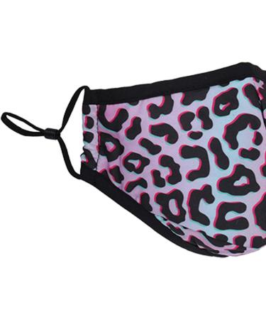 Washable Reusable 3-Layer Cotton Cloth Mask - Grey Leopard Print | One Size Fits Most | Eco-Friendly Face Covering - Buy Online on SooperMarket.com
