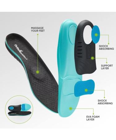 OrthoComfoot Men's Arch Support Fashion Sneakers - Plantar Fasciitis & Orthopedic Shoes - Black Size 11 W - Buy Online on SooperMarket.com