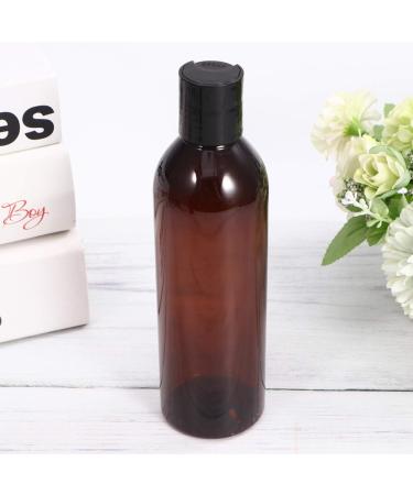 Minkissy Shampoo Dispenser 6pcs 250ml Portable Travel Bottles Plastic Refillable Bottles Plastic Squeeze Bottle with Disc Cap for Shampoo Lotion (Brown Bottle) Travel Size Toiletries - Buy Online on SooperMarket.com