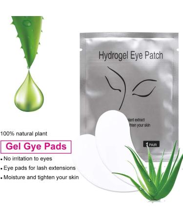 FADVAN Pink Eye Pads - 50 Pair Lint-Free Hydrogel Gel Patches for Eyelash Extensions - Silvery-DE - Buy Online on SooperMarket.com