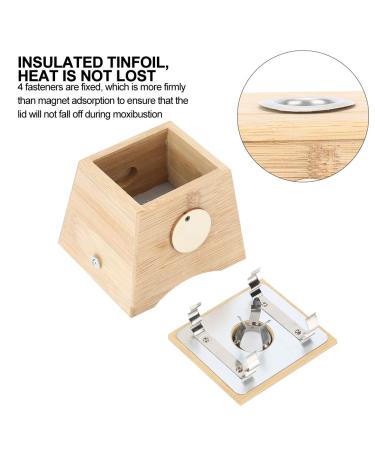 Moxibustion Box - Bamboo Moxibustion Burner & Moxa Roller Stick Holder | International Shipping - Buy Online on SooperMarket.com